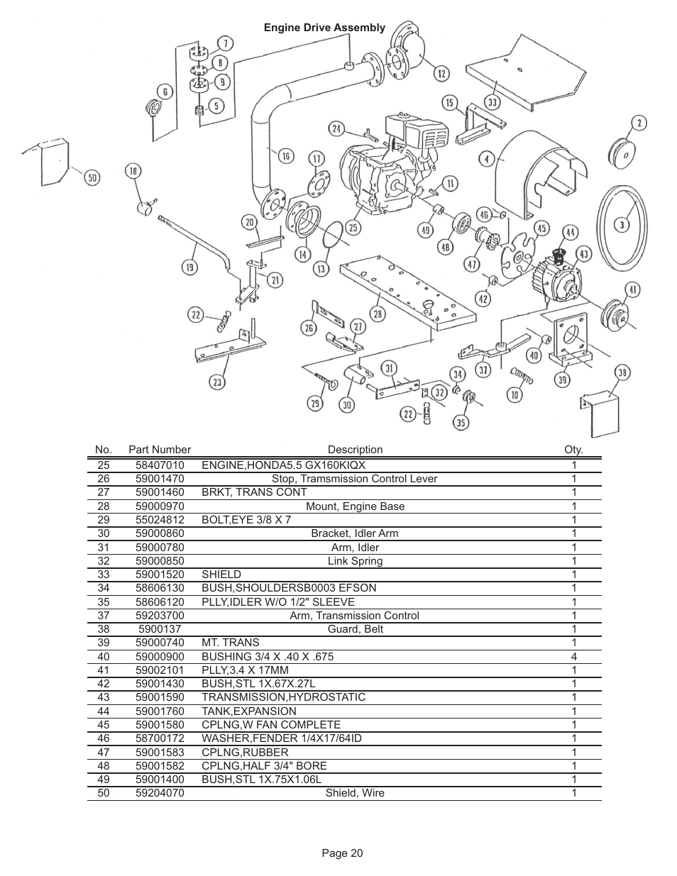 Kifco E37x1220 290,000 - 299,999 Parts Manual User Manual | Page 20 / 23