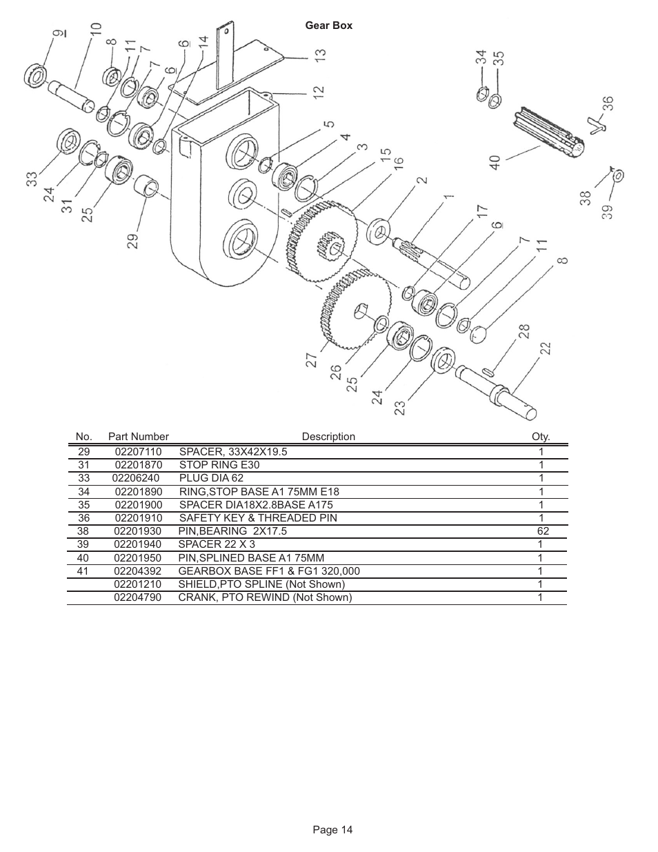 Kifco E37x1220 310,000 - 319,999 Parts Manual User Manual | Page 14 / 23