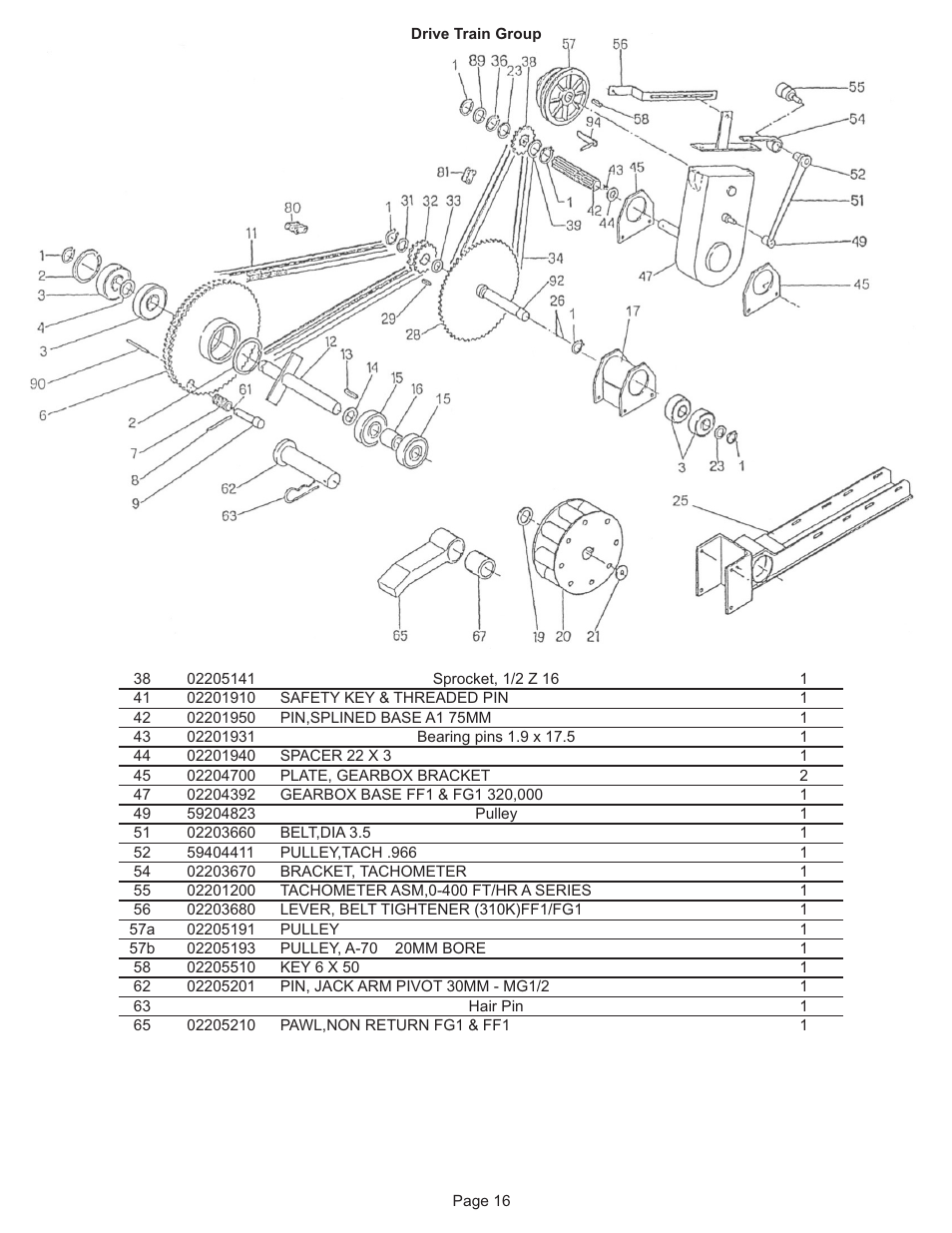 Kifco E37x1220 310,000 - 319,999 Parts Manual User Manual | Page 16 / 23