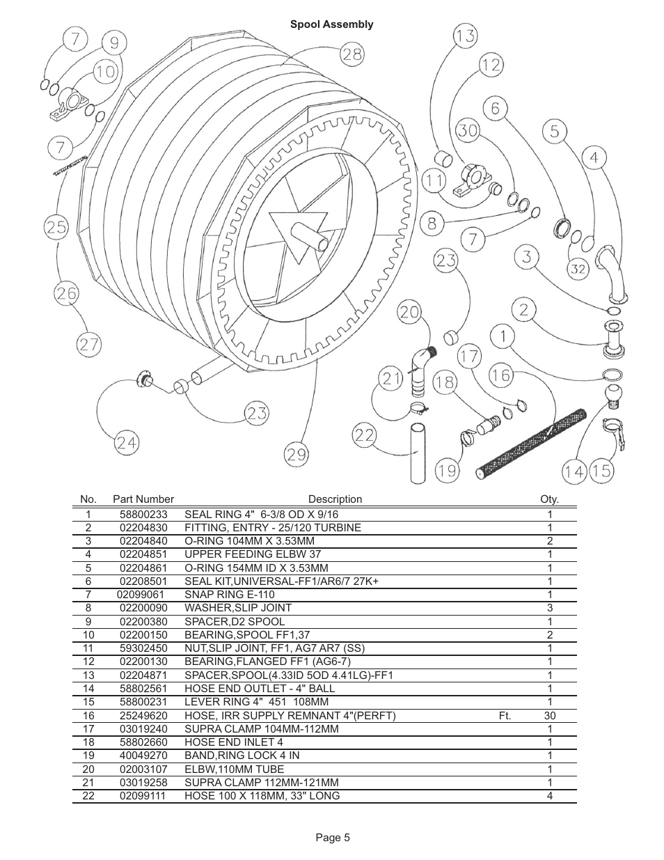 Kifco E37x1220 310,000 - 319,999 Parts Manual User Manual | Page 5 / 23