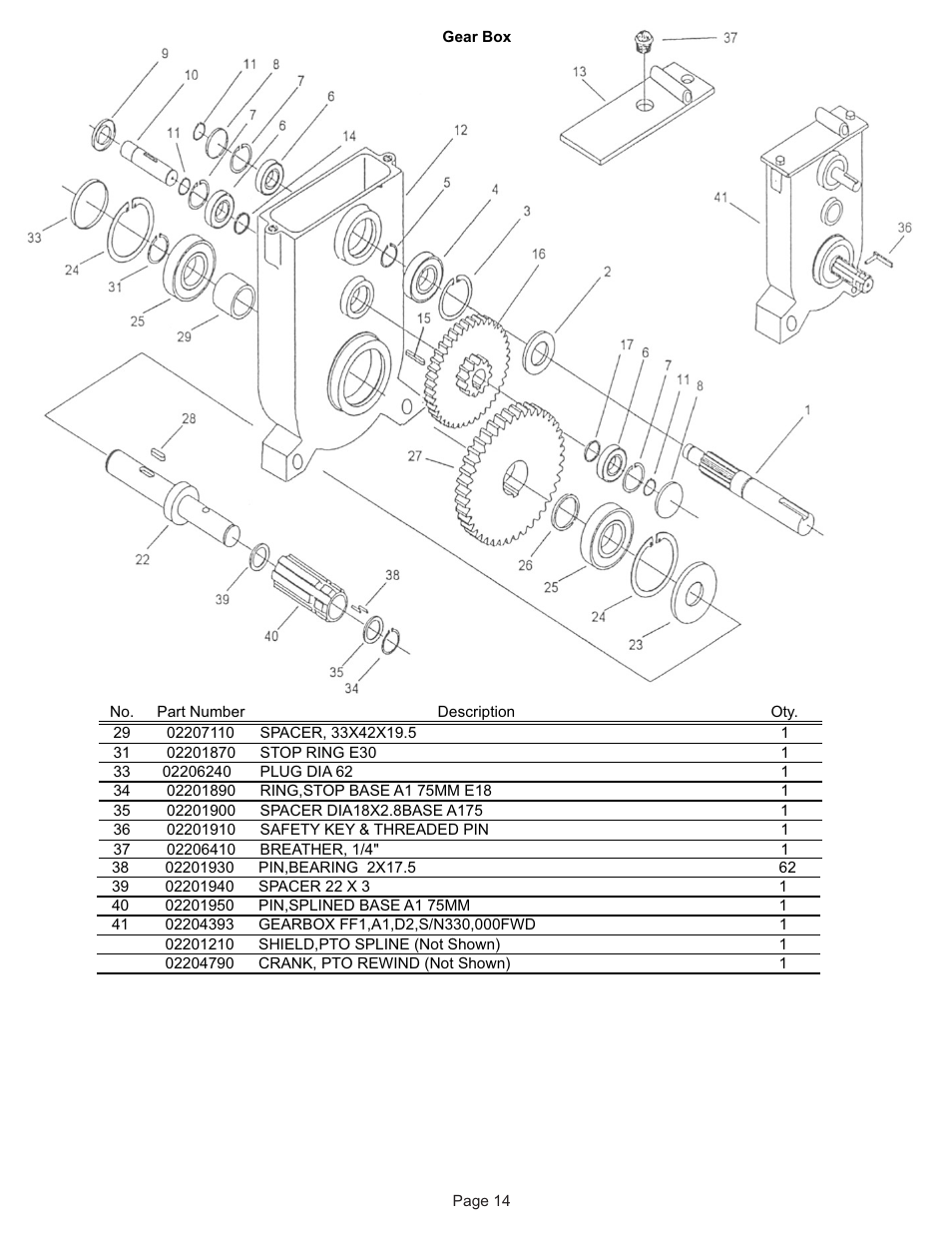 Kifco E37x1220 320,000 - 329,999 Parts Manual User Manual | Page 14 / 21