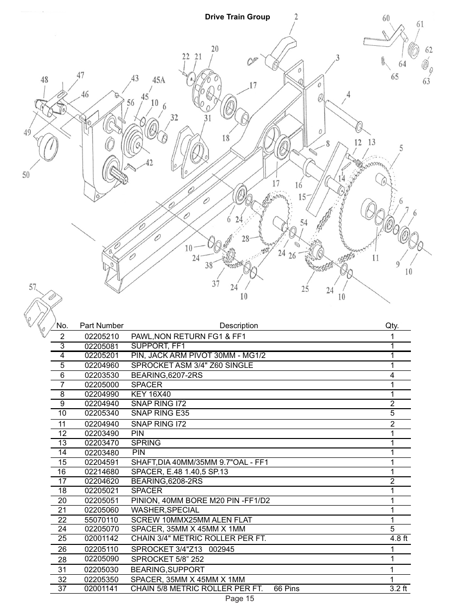 Kifco E37x1220 320,000 - 329,999 Parts Manual User Manual | Page 15 / 21