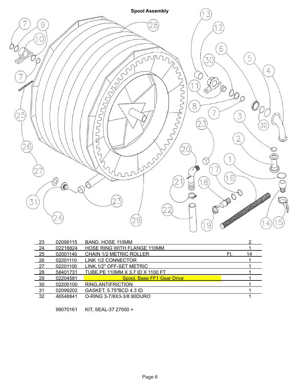 Kifco E37x1220 320,000 - 329,999 Parts Manual User Manual | Page 6 / 21