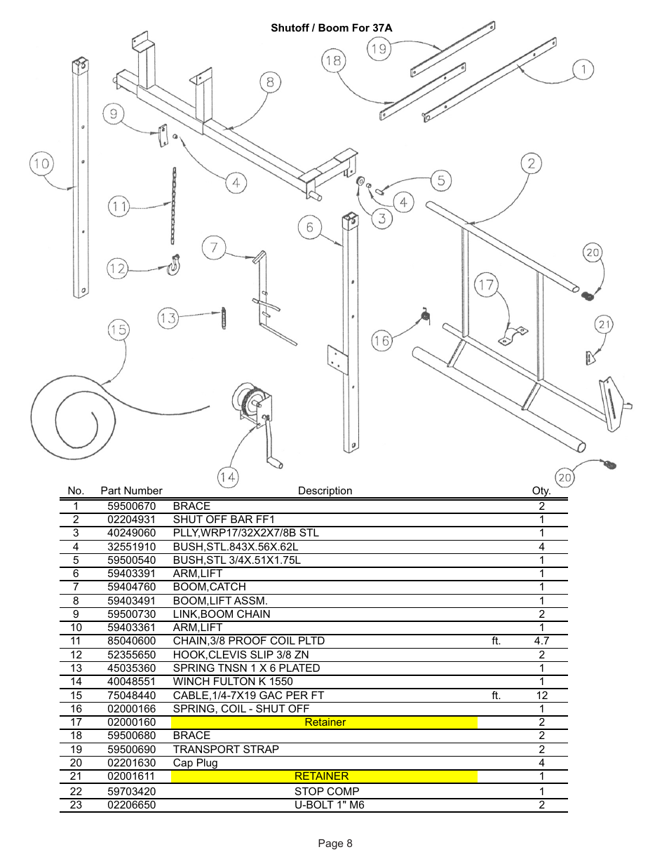 Kifco E37x1220 320,000 - 329,999 Parts Manual User Manual | Page 8 / 21