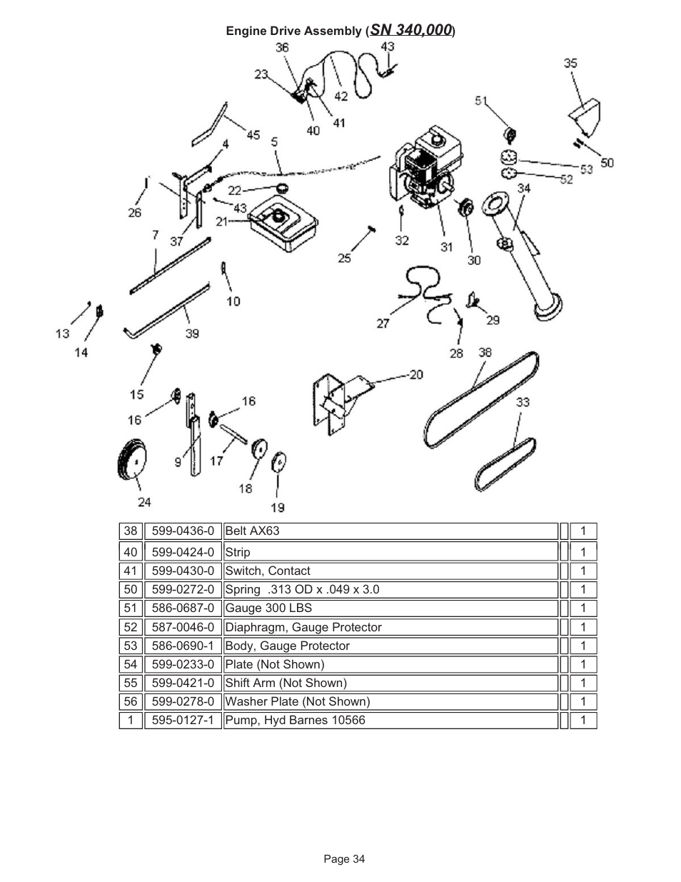 Kifco E37x1220 330,000 - 349,999 Parts Manual User Manual | Page 34 / 35