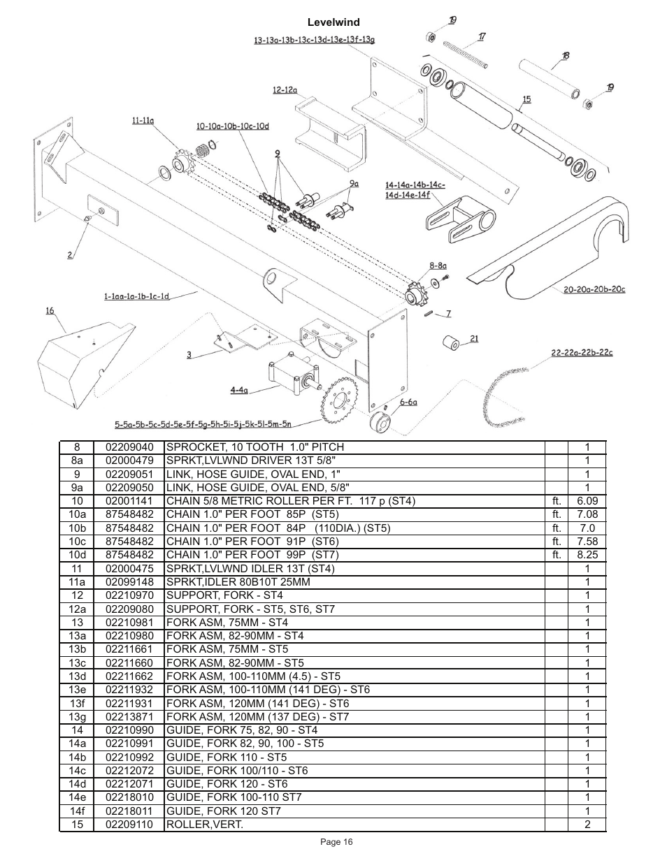 Kifco E40x1250 400,000 - 460,072 Parts Manual User Manual | Page 16 / 44