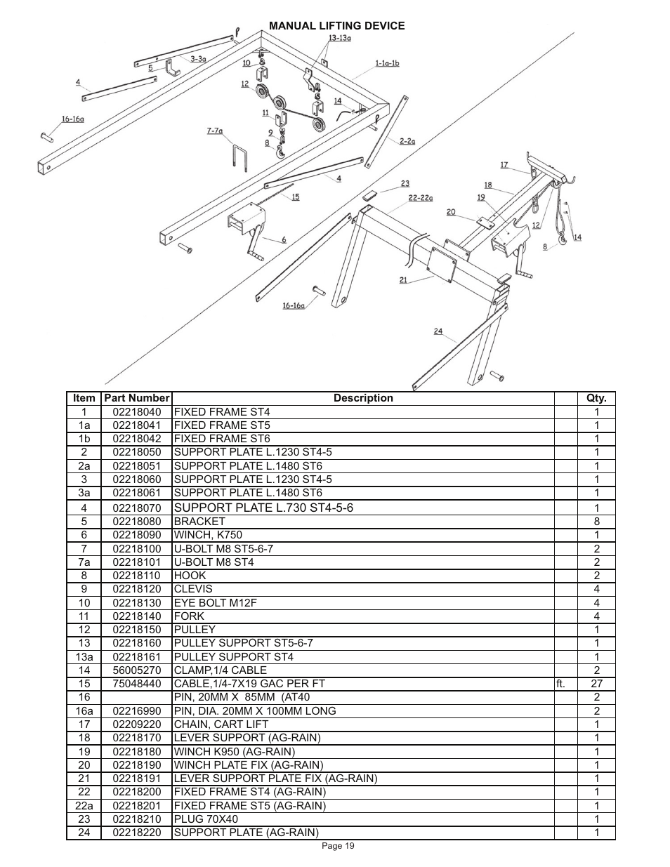 Kifco E40x1250 400,000 - 460,072 Parts Manual User Manual | Page 19 / 44