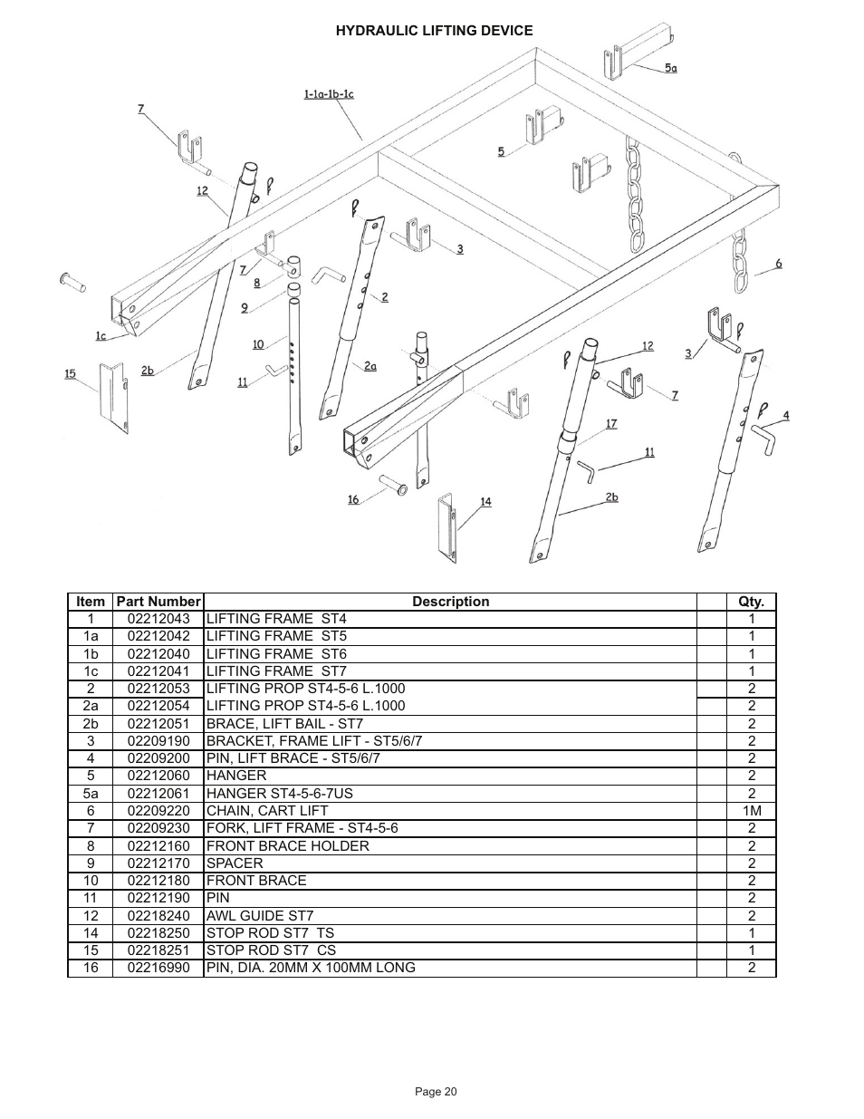 Kifco E40x1250 400,000 - 460,072 Parts Manual User Manual | Page 20 / 44