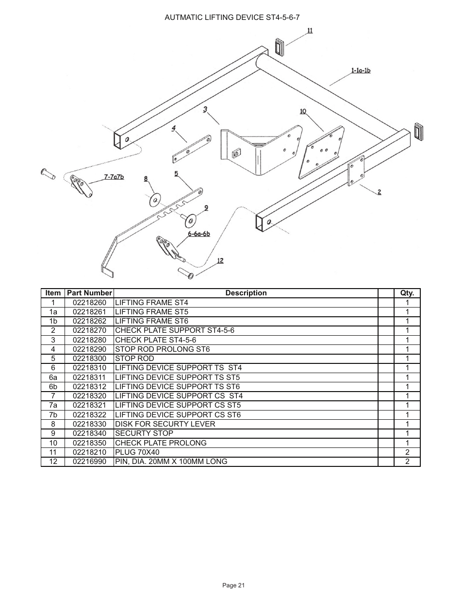 Kifco E40x1250 400,000 - 460,072 Parts Manual User Manual | Page 21 / 44