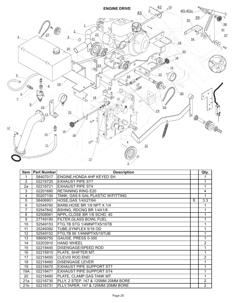 Kifco E40x1250 400,000 - 460,072 Parts Manual User Manual | Page 28 / 44