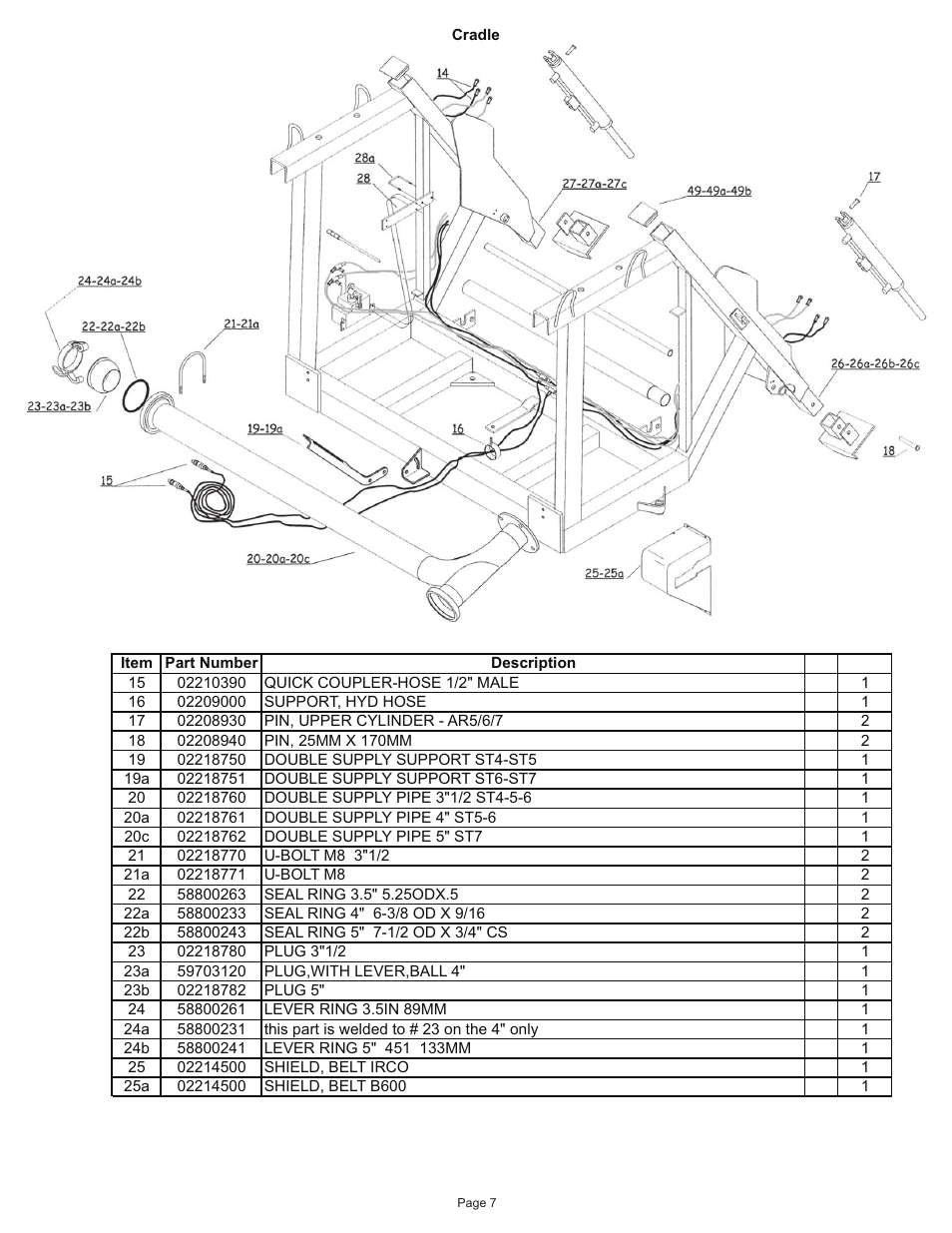 Kifco E40x1250 400,000 - 460,072 Parts Manual User Manual | Page 7 / 44