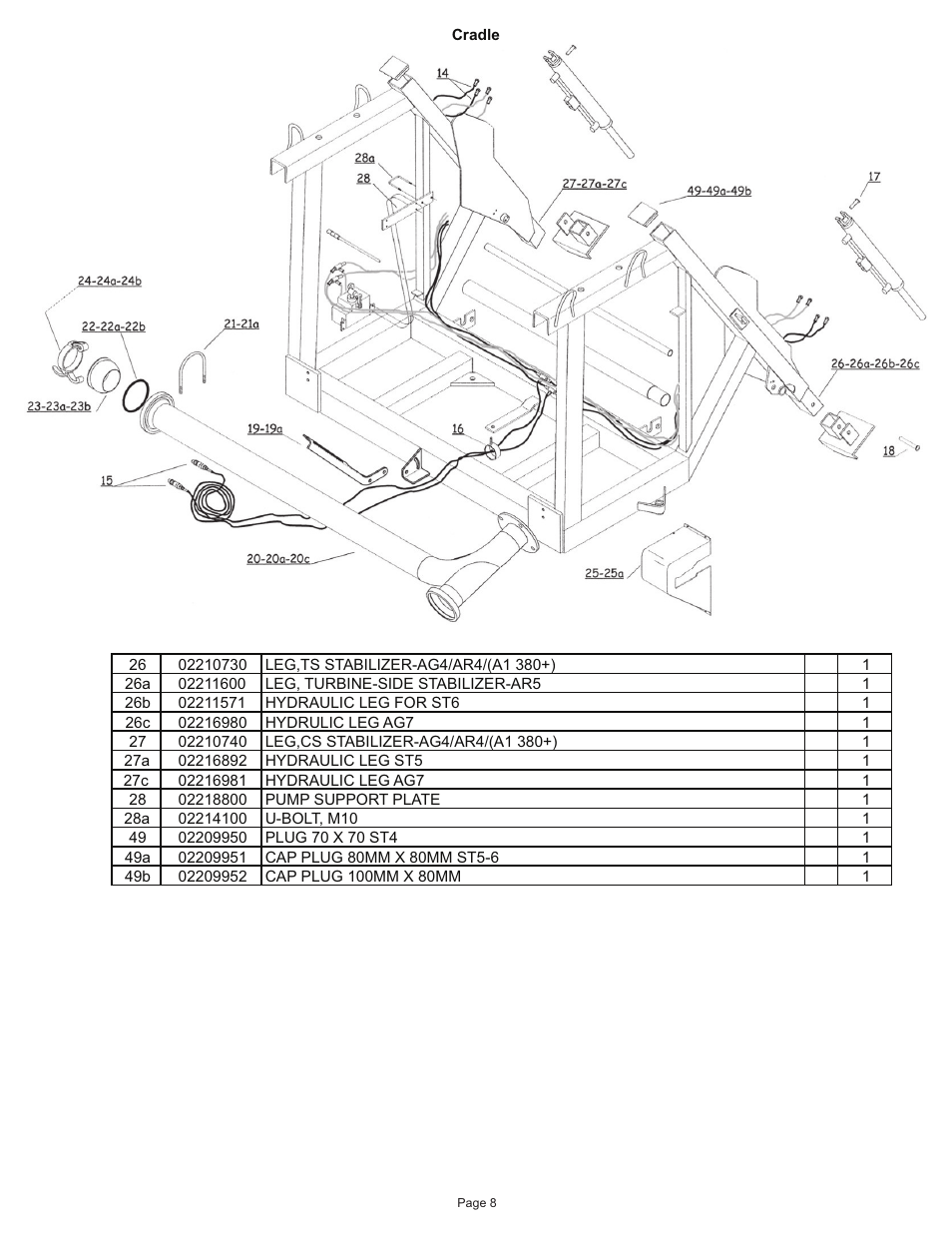 Kifco E40x1250 400,000 - 460,072 Parts Manual User Manual | Page 8 / 44