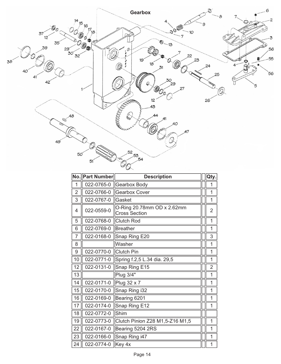 Kifco E37M 340,000 - 359,999 Parts Manual User Manual | Page 14 / 23