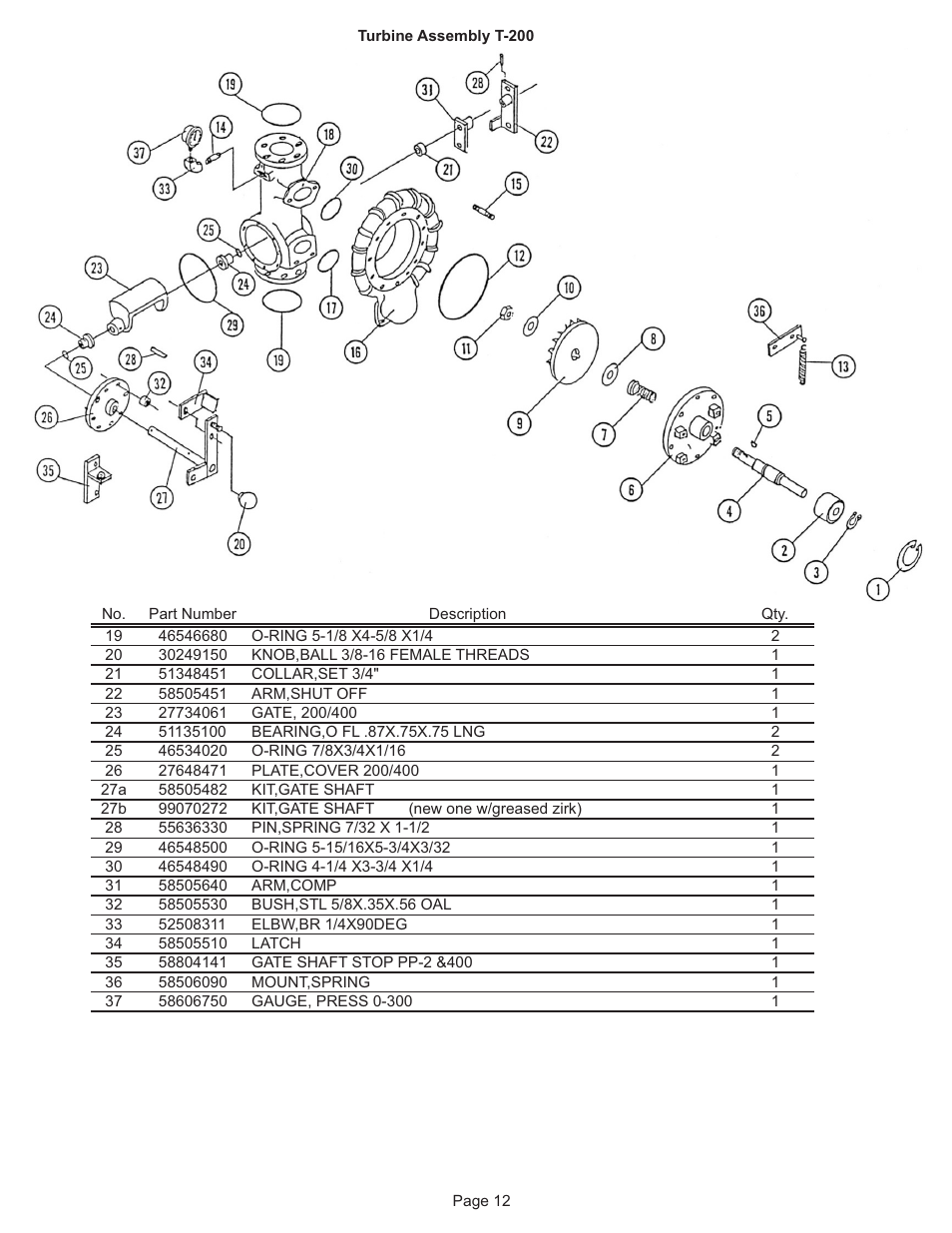 Kifco T40x1320 290,000 - 299,999 Parts Manual User Manual | Page 12 / 23