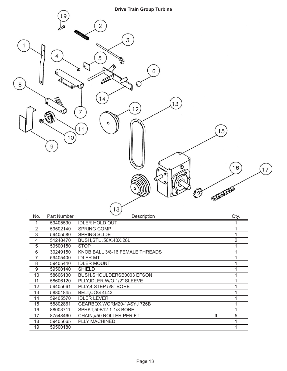 Kifco T40x1320 300,000 - 309,999 Parts Manual User Manual | Page 13 / 21