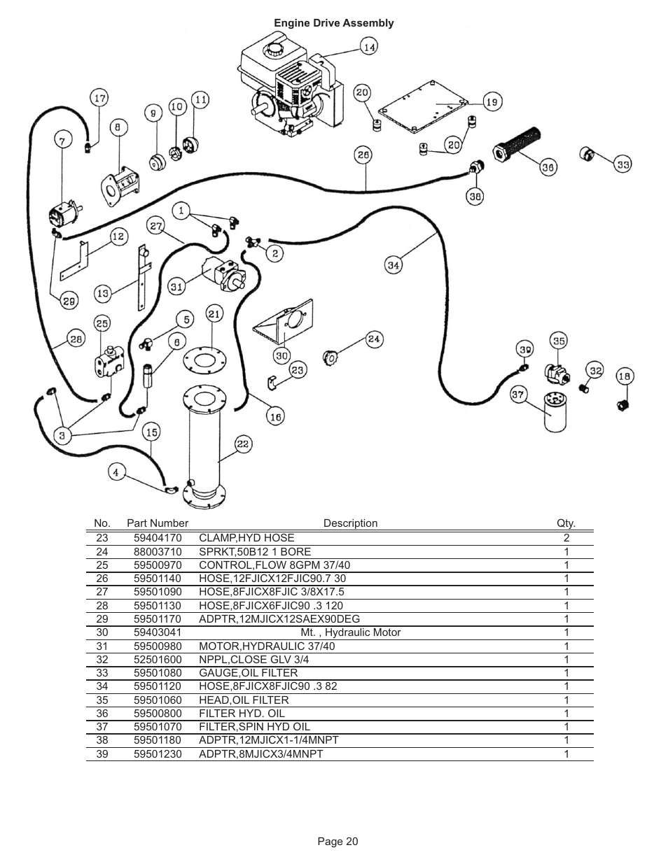 Kifco T40x1320 300,000 - 309,999 Parts Manual User Manual | Page 20 / 21