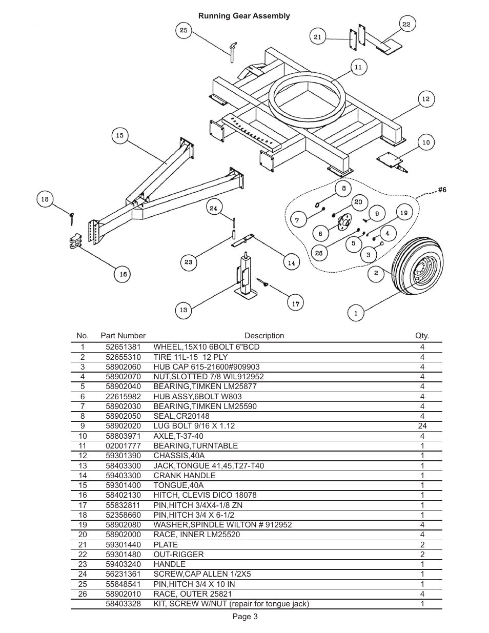 Kifco T40x1320 300,000 - 309,999 Parts Manual User Manual | Page 3 / 21