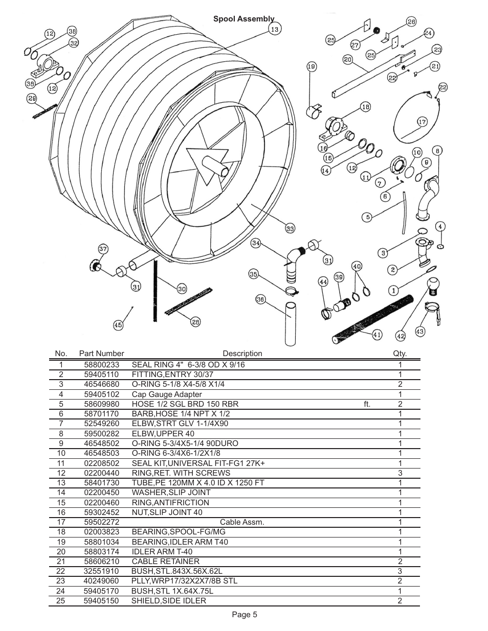 Kifco T40x1320 300,000 - 309,999 Parts Manual User Manual | Page 5 / 21