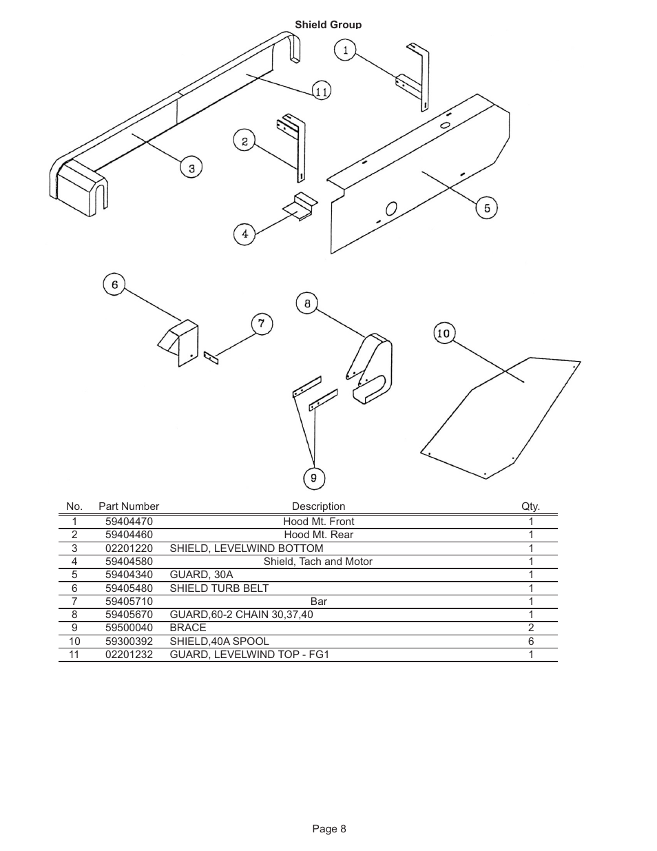 Kifco T40x1320 300,000 - 309,999 Parts Manual User Manual | Page 8 / 21