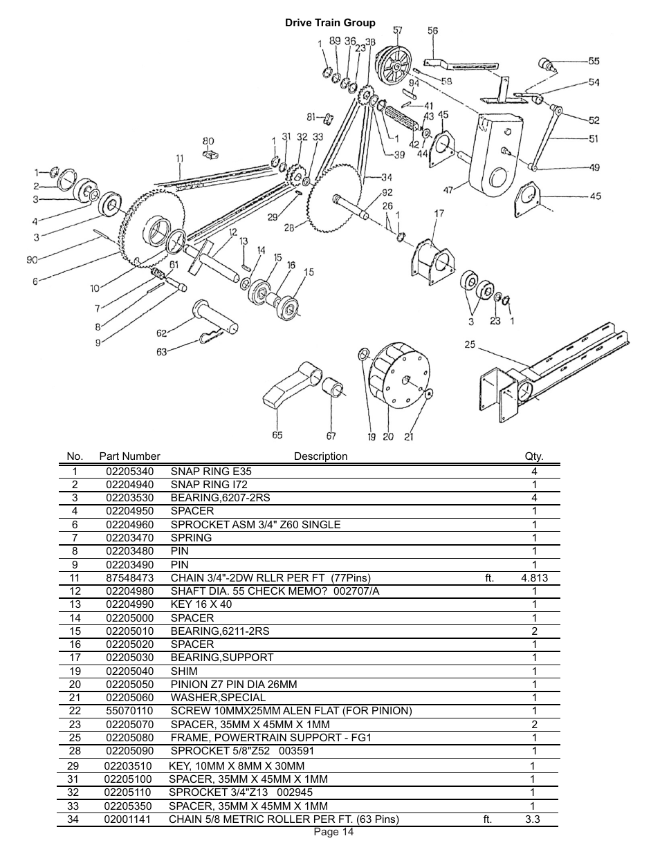 Kifco T40x1320 310,000 - 319,999 Parts Manual User Manual | Page 14 / 22