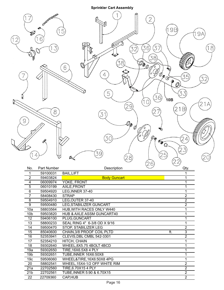 Kifco T40x1320 310,000 - 319,999 Parts Manual User Manual | Page 16 / 22