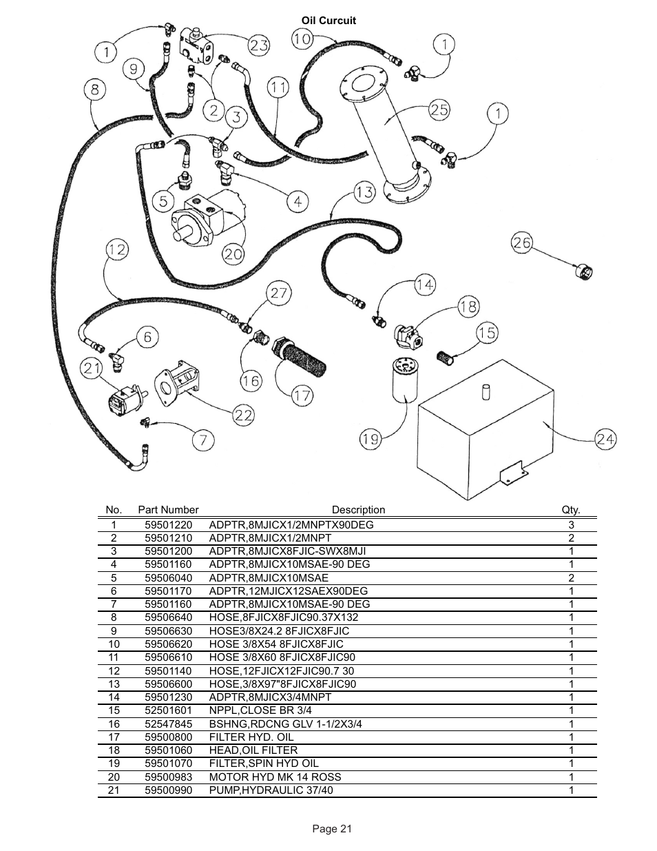 Kifco T40x1320 310,000 - 319,999 Parts Manual User Manual | Page 21 / 22