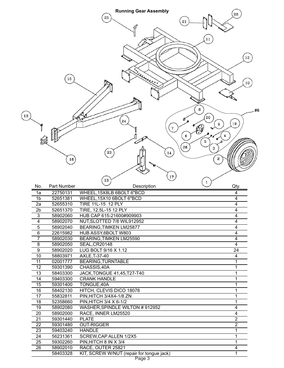 Kifco T40x1320 310,000 - 319,999 Parts Manual User Manual | Page 3 / 22