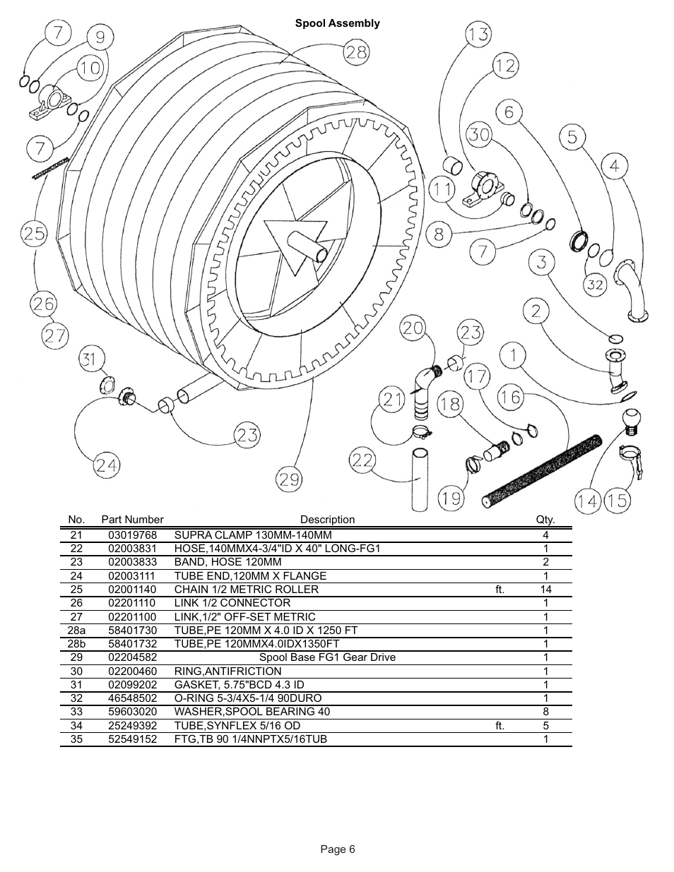 Kifco T40x1320 310,000 - 319,999 Parts Manual User Manual | Page 6 / 22