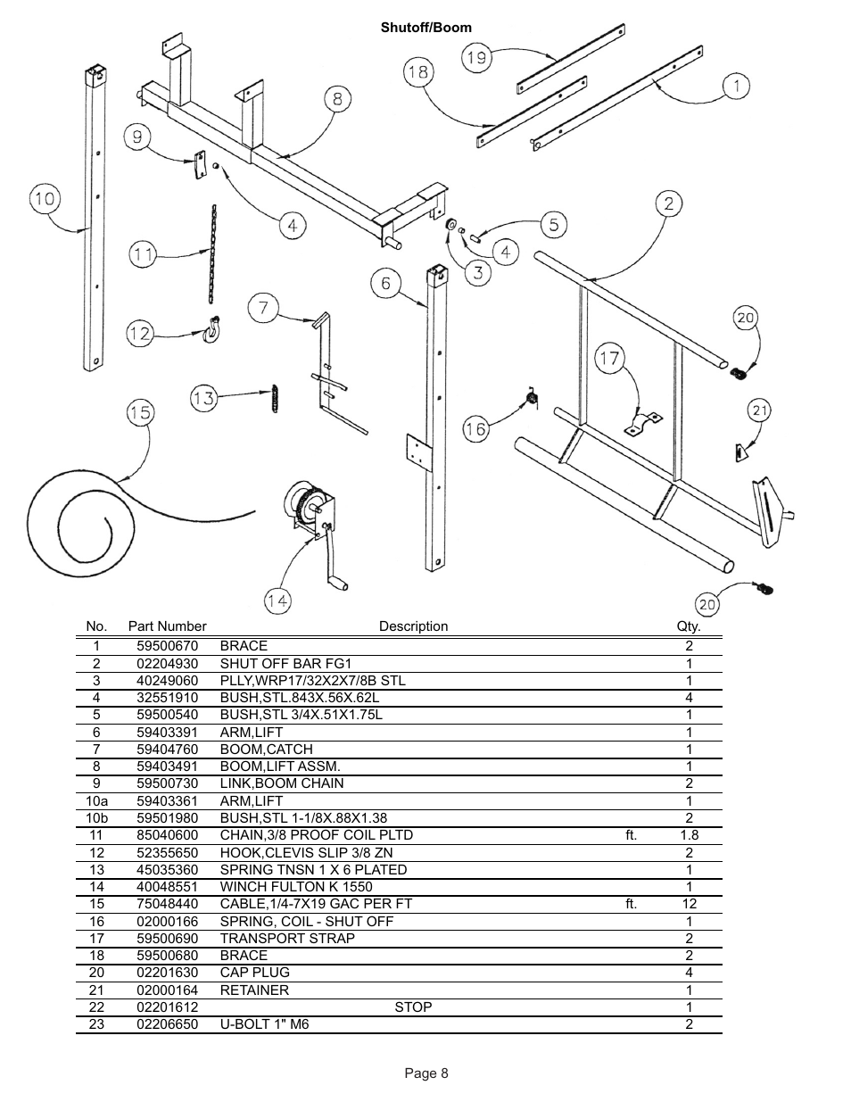 Kifco T40x1320 310,000 - 319,999 Parts Manual User Manual | Page 8 / 22