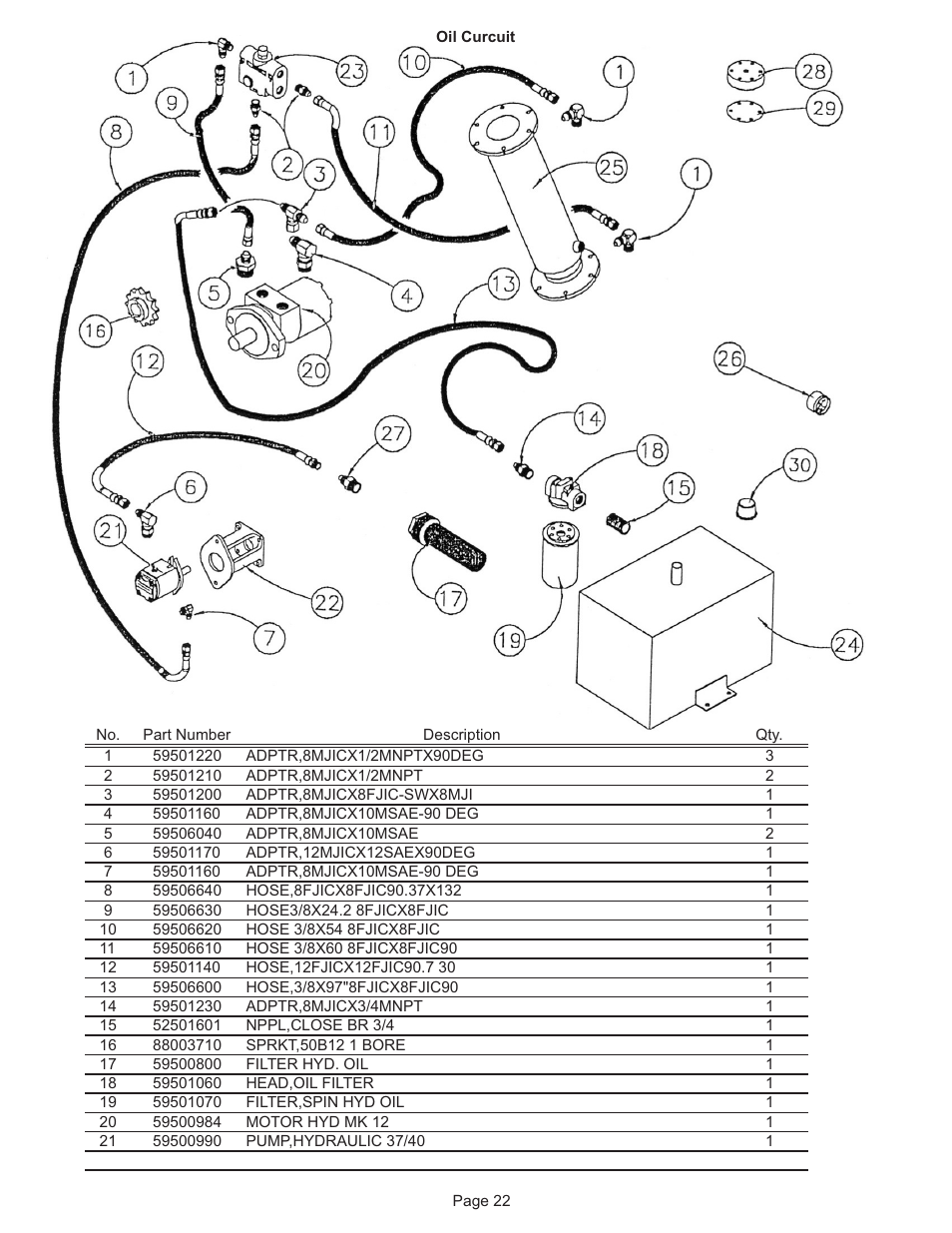 Kifco T40x1320 320,000 - 329,999 Parts Manual User Manual | Page 22 / 23