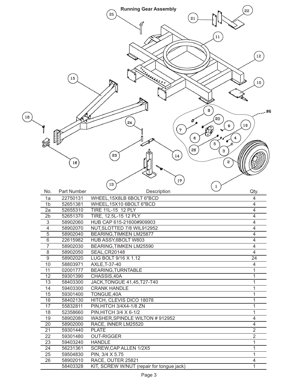 Kifco T40x1320 320,000 - 329,999 Parts Manual User Manual | Page 3 / 23