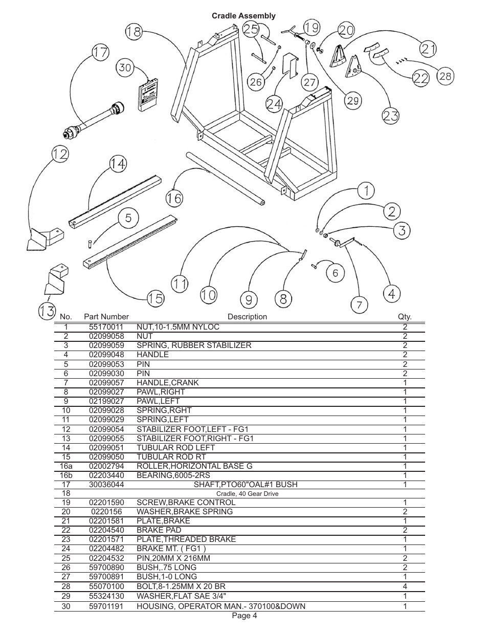 Kifco T40x1320 320,000 - 329,999 Parts Manual User Manual | Page 4 / 23