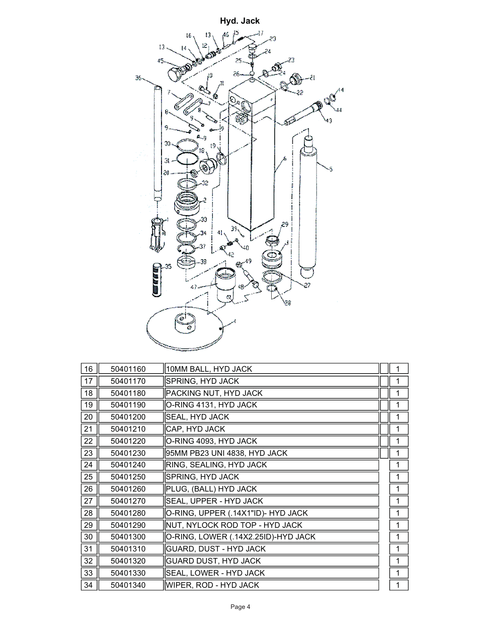 Kifco T40x1320 360,000 - 380,539 Parts Manual User Manual | Page 4 / 51