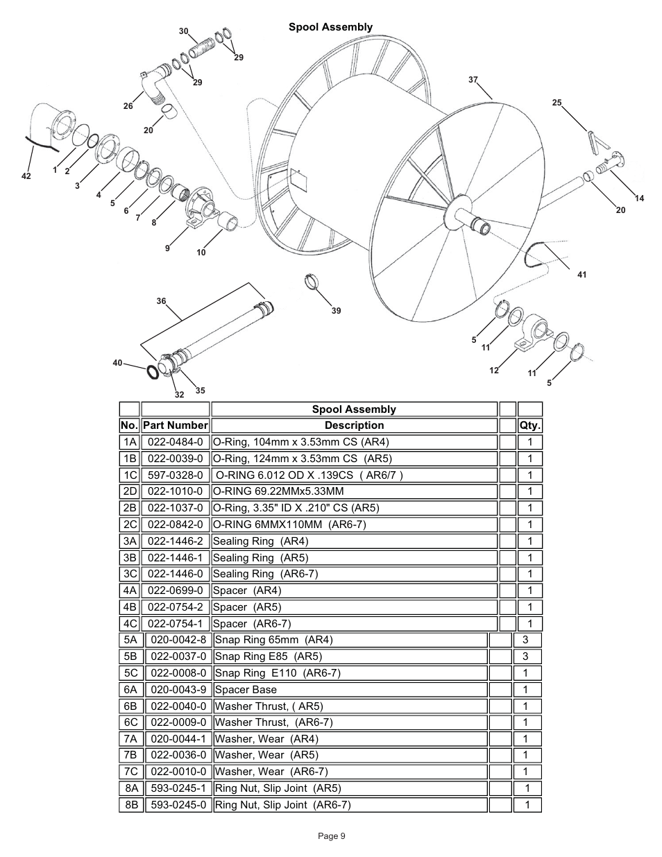 Kifco T40x1320 360,000 - 380,539 Parts Manual User Manual | Page 9 / 51