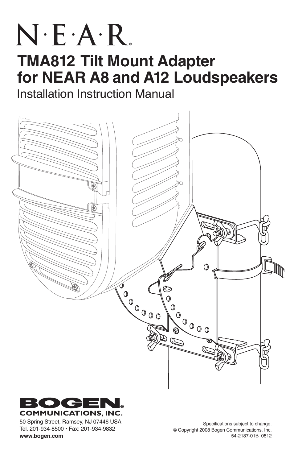 Bogen TMA812 User Manual | 8 pages