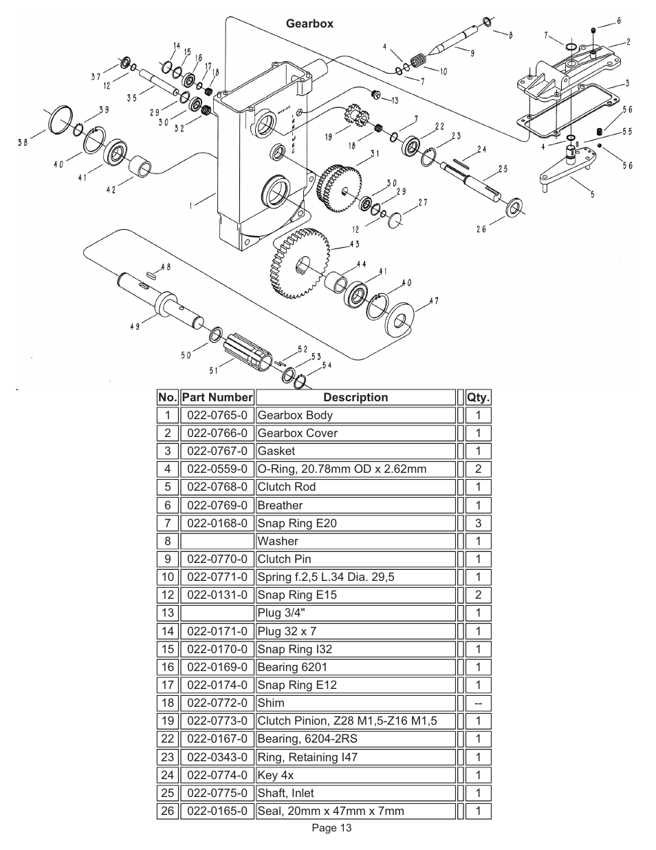 Kifco T40x1320 - Single Axle 340,000 - 359,999 Parts Manual User Manual | Page 13 / 18