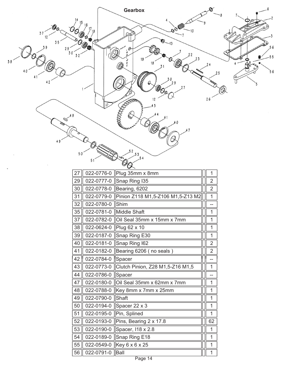 Kifco T40x1320 - Single Axle 340,000 - 359,999 Parts Manual User Manual | Page 14 / 18