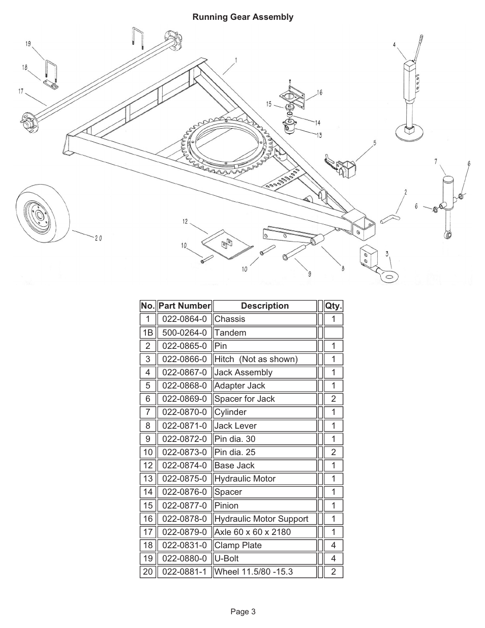 Kifco T40x1320 - Single Axle 340,000 - 359,999 Parts Manual User Manual | Page 3 / 18