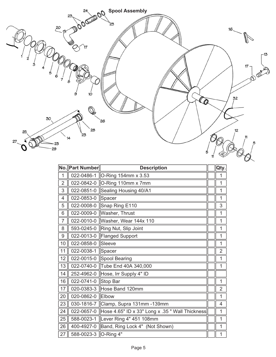 Kifco T40x1320 - Single Axle 340,000 - 359,999 Parts Manual User Manual | Page 5 / 18