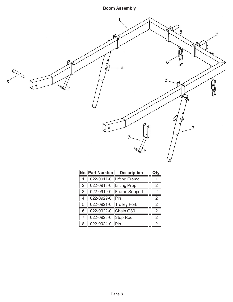 Kifco T40x1320 - Single Axle 340,000 - 359,999 Parts Manual User Manual | Page 8 / 18