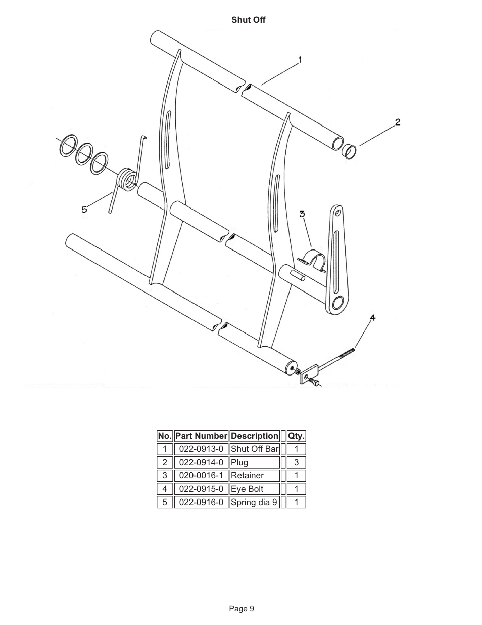 Kifco T40x1320 - Single Axle 340,000 - 359,999 Parts Manual User Manual | Page 9 / 18