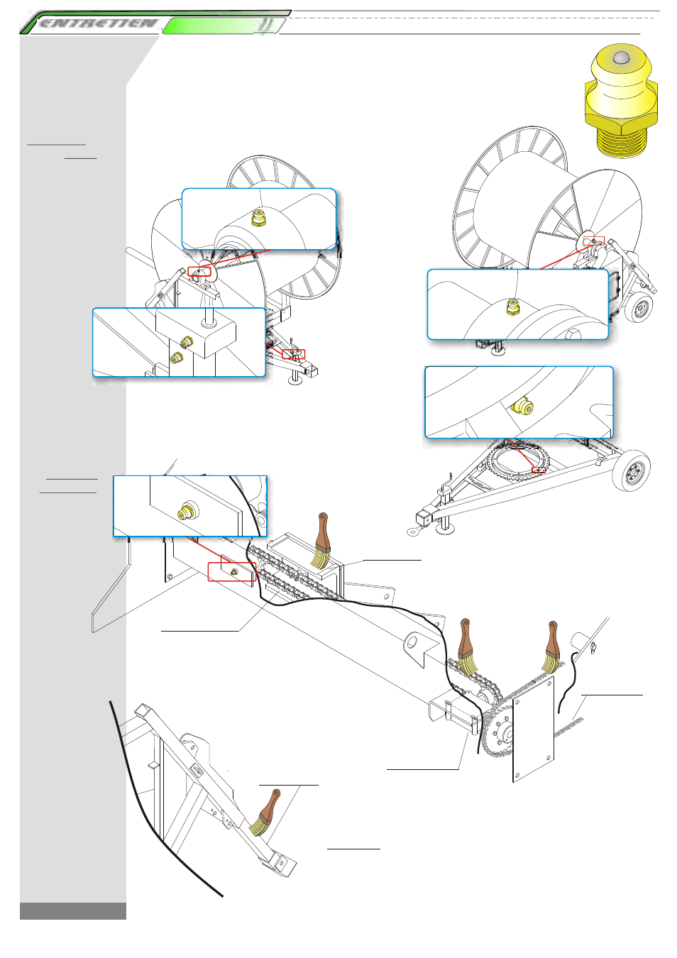 Entretien, Lubrication | Kifco T45x1320 400,000 - Present Operator Manual User Manual | Page 19 / 22