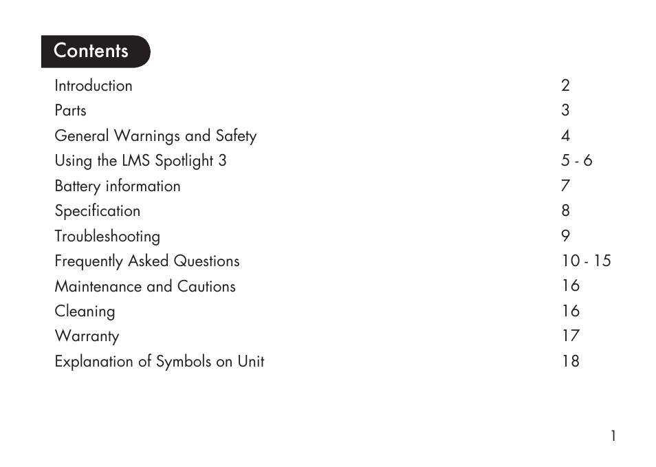 Kinetik LMS Spotlight LMS3 User Manual | Page 2 / 21