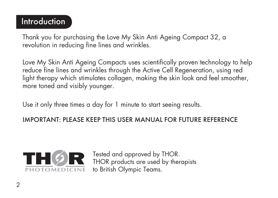 Introduction | Kinetik Love my Skin Anti-Ageing LMS32 User Manual | Page 3 / 20