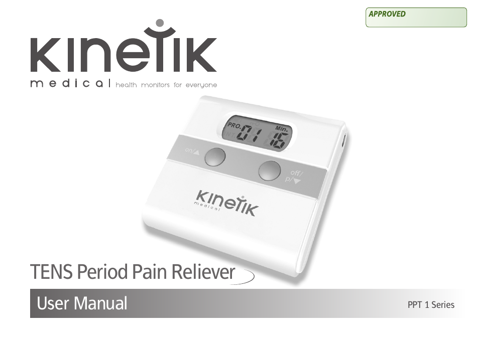 Kinetik Pain reliever PPT1 User Manual | 24 pages