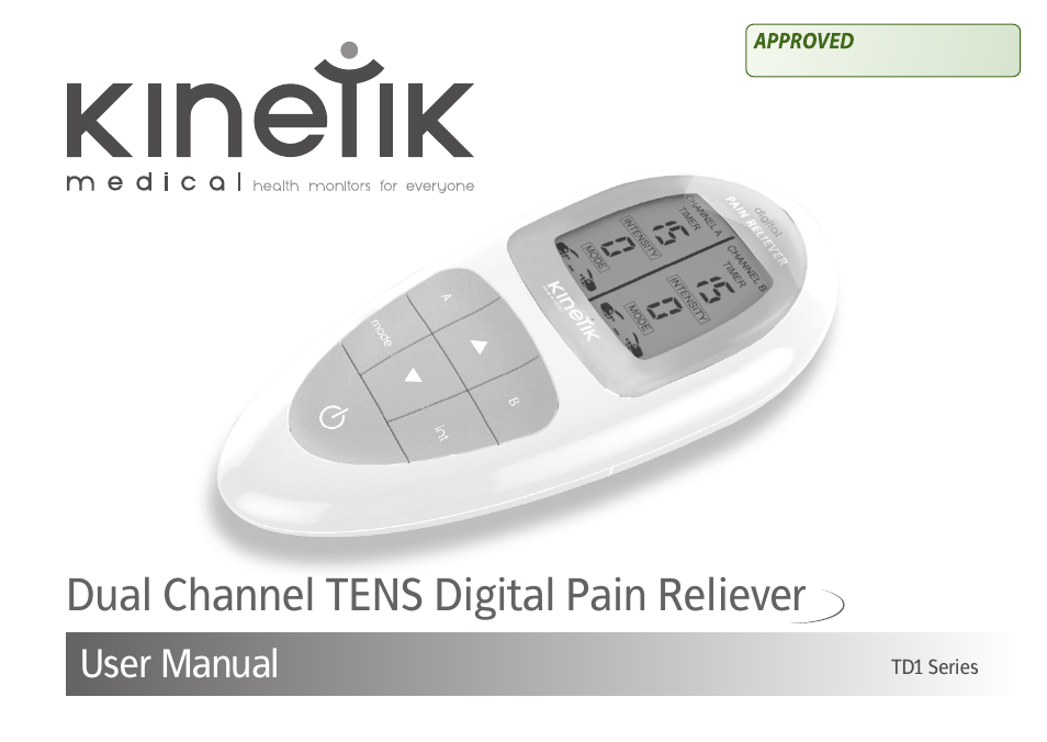 Kinetik Pain reliever DT1 User Manual | 19 pages