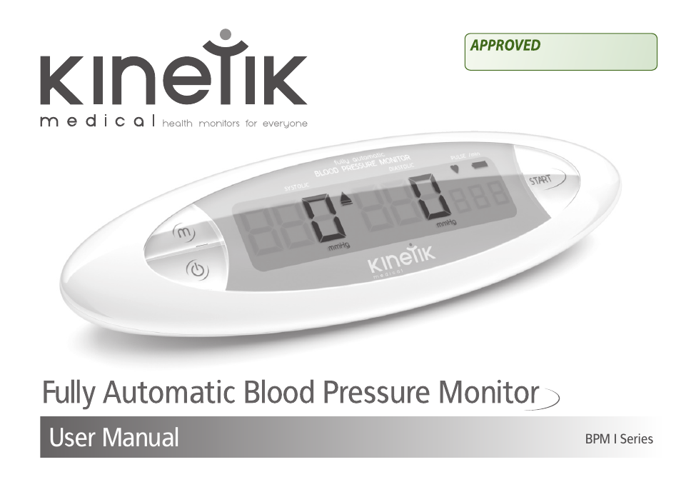 Kinetik Blood Pressure BPM1C User Manual | 19 pages