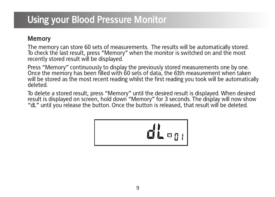 Using your blood pressure monitor | Kinetik Blood Pressure BPM1C User Manual | Page 10 / 19