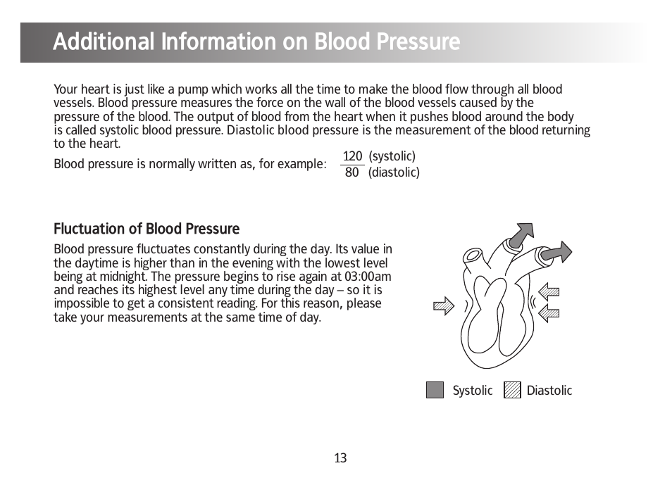 Additional information on blood pressure | Kinetik Blood Pressure BPM1C User Manual | Page 14 / 19