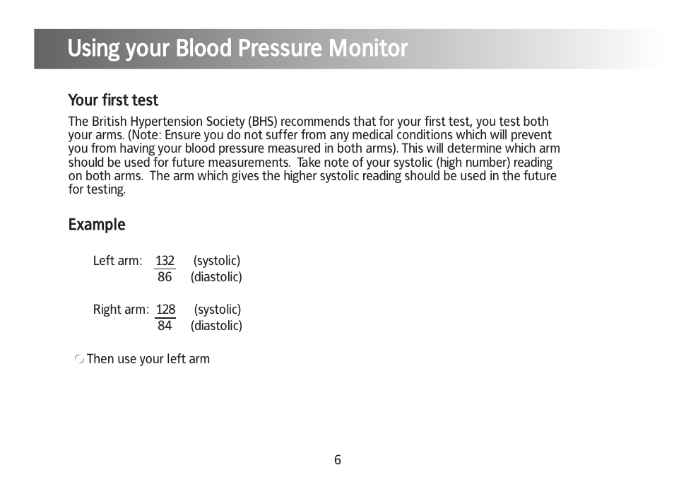 Using your blood pressure monitor | Kinetik Blood Pressure BPM1C User Manual | Page 7 / 19